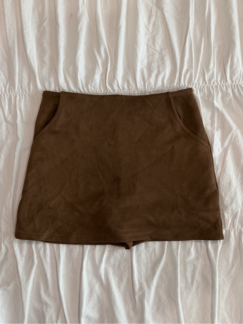 Suede Mini Skirt